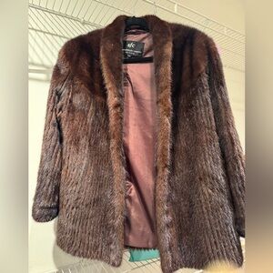Women's Luxurious Brown Real Fur Jacket